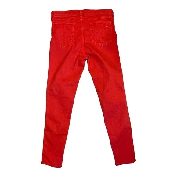 Rag & Bone Zipper Capri in Dark Coral - Picture 6 of 15